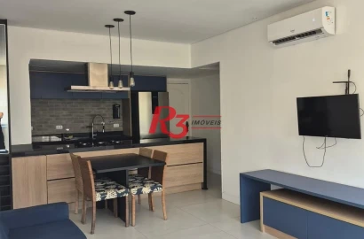 Flat à venda, 70 m² por R$ 690.000,00 - Gonzaga - Santos/SP