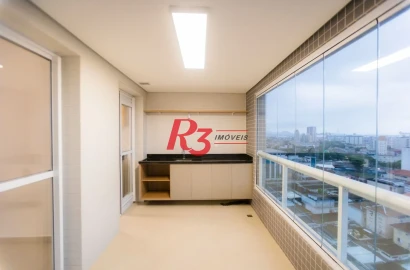 Apartamento para alugar, 81 m² por R$ 8.500,00/mês - Boqueirão - Santos/SP