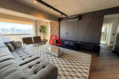 Apartamento com 3 dormitórios à venda, 171 m² por R$ 2.790.000,00 - Embaré - Santos/SP
