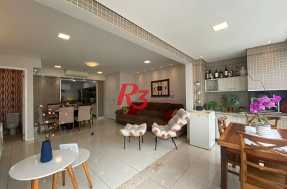 Apartamento com 3 dormitórios à venda, 100 m² por R$ 1.340.000,00 - José Menino - Santos/SP