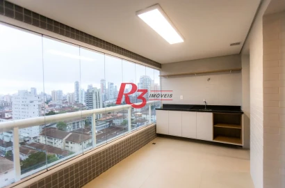 Apartamento para alugar, 81 m² por R$ 8.500,01/mês - Boqueirão - Santos/SP