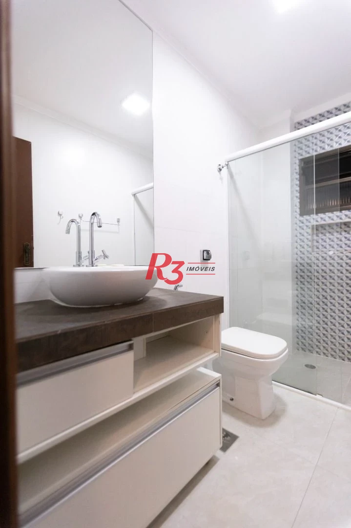 Apartamento para alugar, 119 m² por R$ 4.500,02/mês - Embaré - Santos/SP