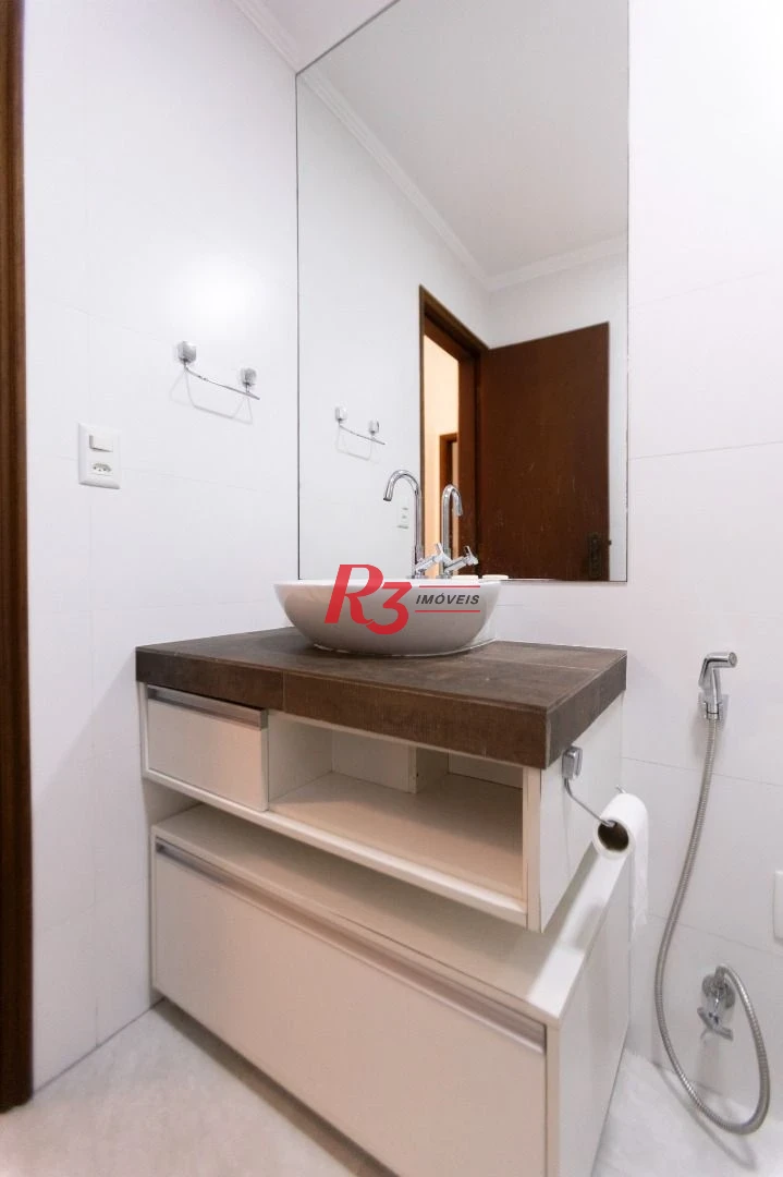 Apartamento para alugar, 119 m² por R$ 4.500,02/mês - Embaré - Santos/SP