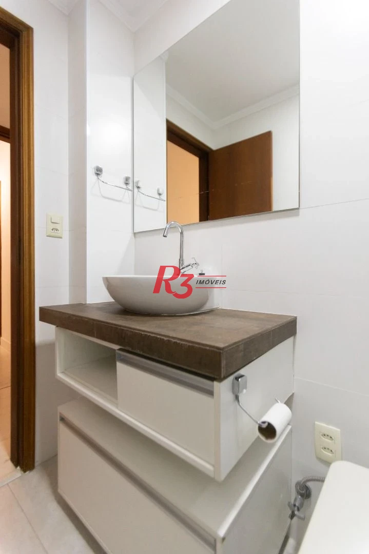 Apartamento para alugar, 119 m² por R$ 4.500,02/mês - Embaré - Santos/SP