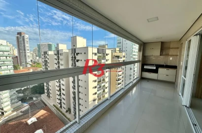 Apartamento com 2 dormitórios à venda, 86 m² por R$ 1.400.000,00 - Boqueirão - Santos/SP