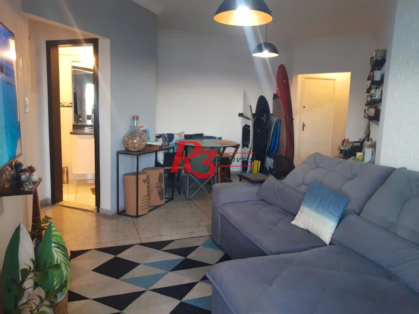Apartamento com 1 dormitório à venda, 65 m² por R$ 390.000,00 - Centro - São Vicente/SP