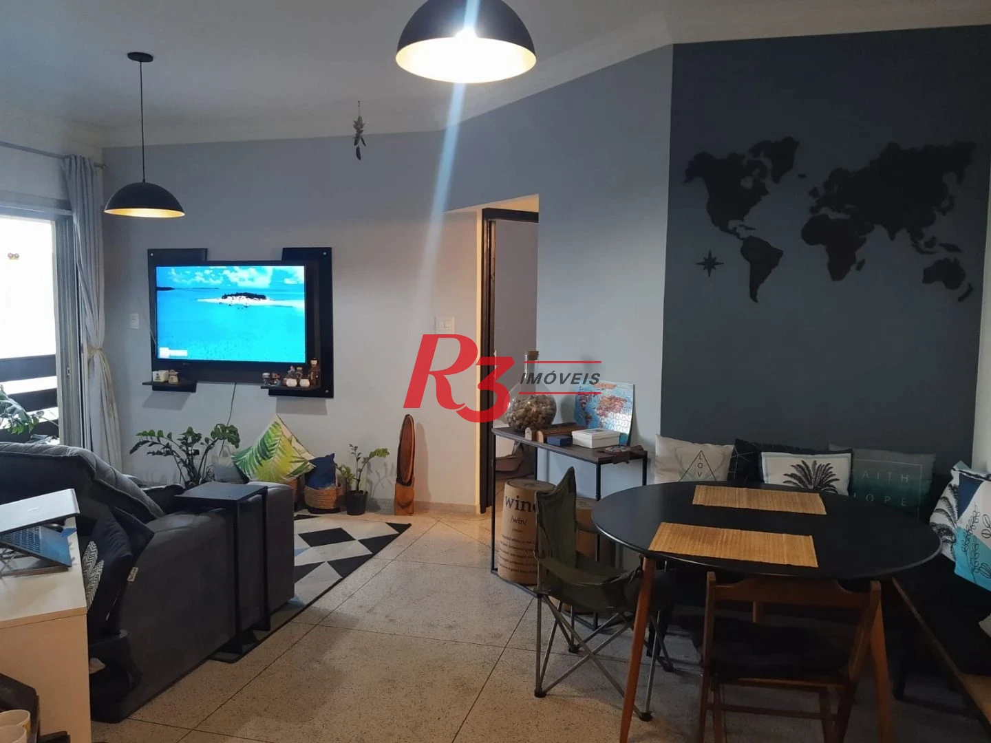 Apartamento com 1 dormitório à venda, 65 m² por R$ 390.000,00 - Centro - São Vicente/SP