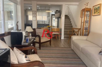 Sobrado à venda, 101 m² por R$ 1.299.000,00 - Ponta da Praia - Santos/SP