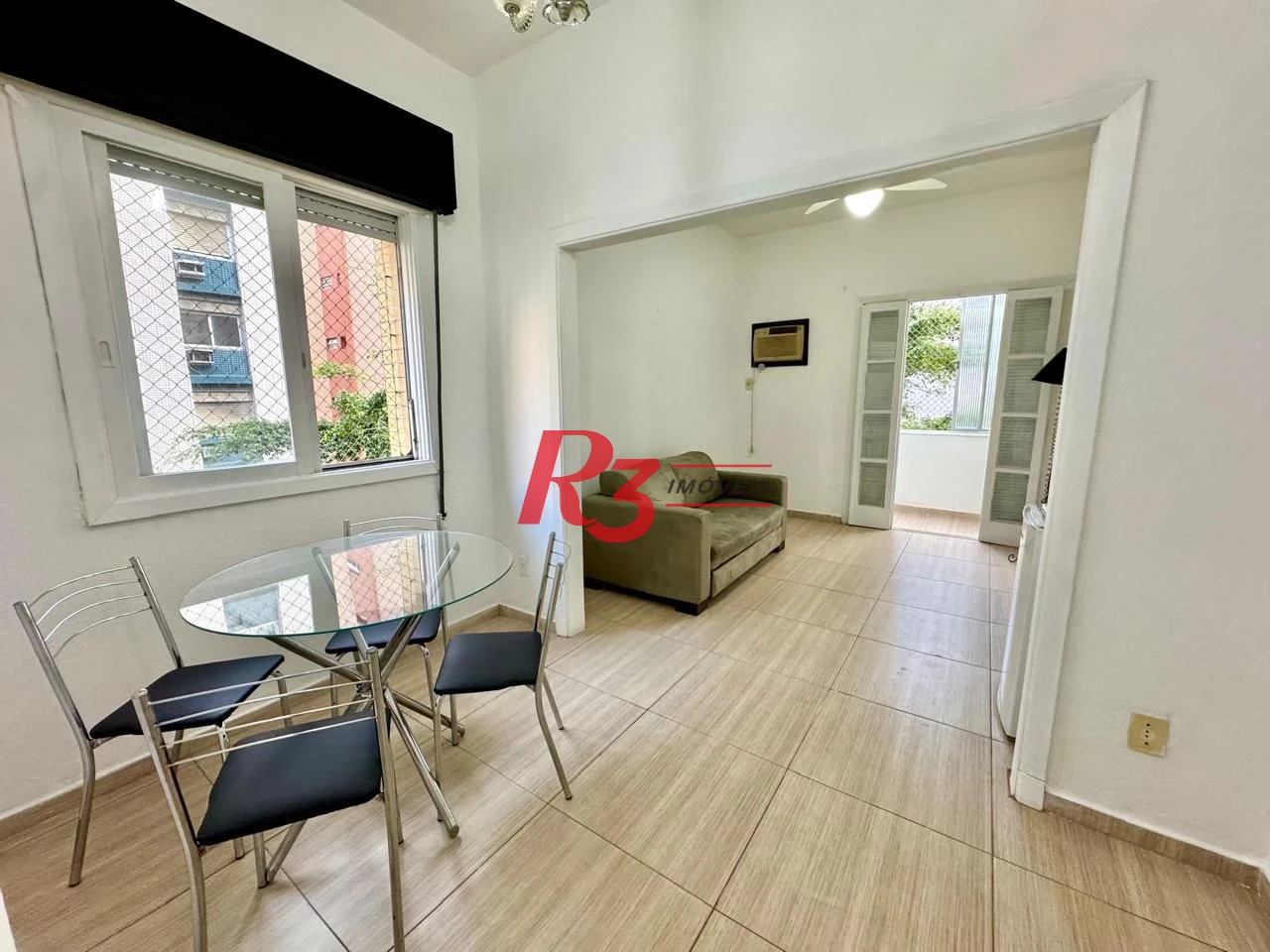 Apartamento com 1 dormitório para alugar, 55 m² por R$ 3.000,00/mês - Boqueirão - Santos/SP