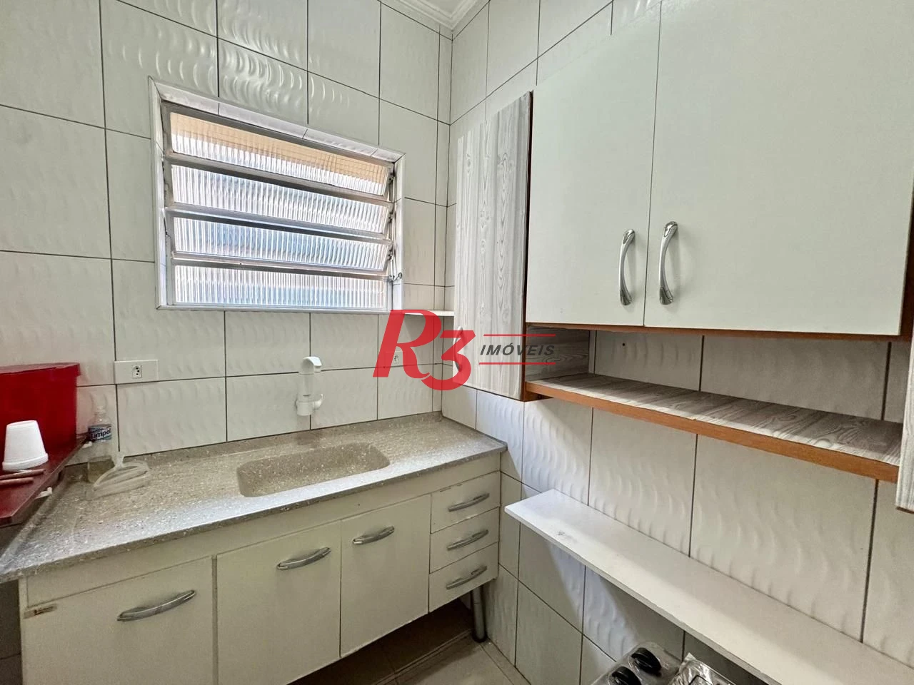 Apartamento com 1 dormitório para alugar, 55 m² por R$ 3.000,00/mês - Boqueirão - Santos/SP