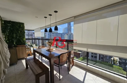 Apartamento com 3 dormitórios à venda, 128 m² por R$ 1.850.000,00 - Gonzaga - Santos/SP