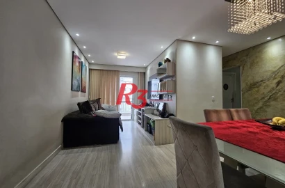 Apartamento com 3 dormitórios à venda, 84 m² por R$ 770.000,00 - Marapé - Santos/SP