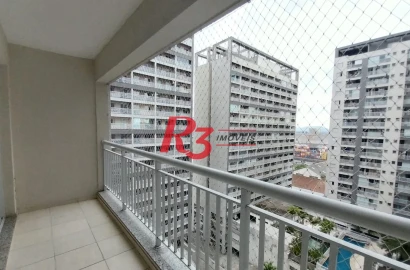 Apartamento com 1 dormitório para alugar, 49 m² por R$ 3.200,02/mês - Vila Matias - Santos/SP