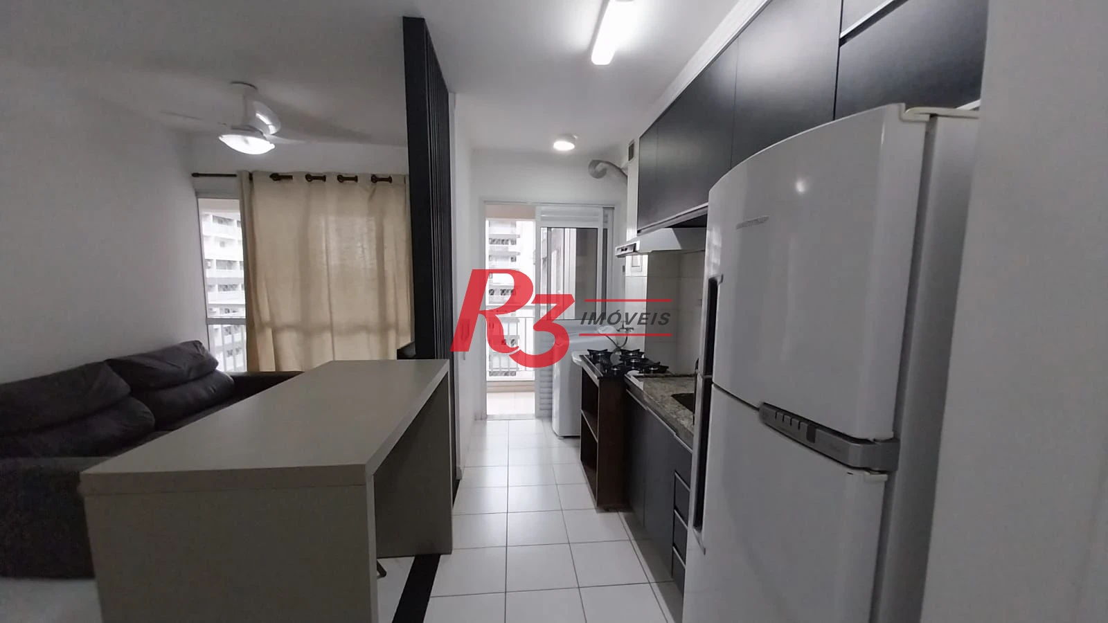 Apartamento com 1 dormitório para alugar, 49 m² por R$ 3.200,02/mês - Vila Matias - Santos/SP
