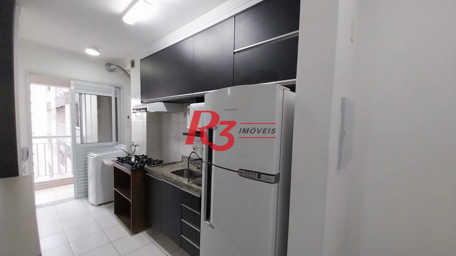 Apartamento com 1 dormitório para alugar, 49 m² por R$ 3.200,02/mês - Vila Matias - Santos/SP