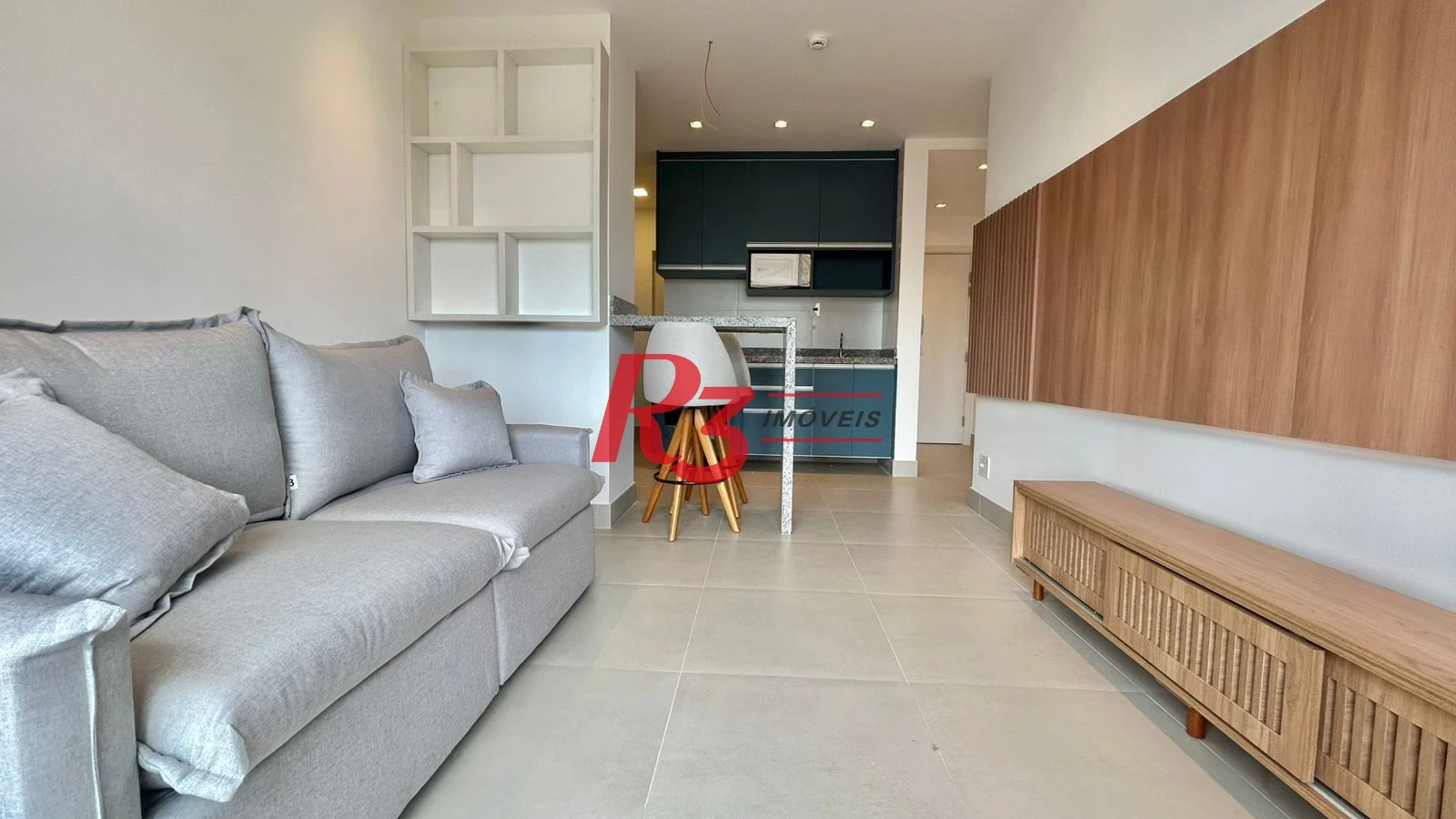 Apartamento com 1 dormitório para alugar, 47 m² por R$ 6.500,00/mês - Embaré - Santos/SP