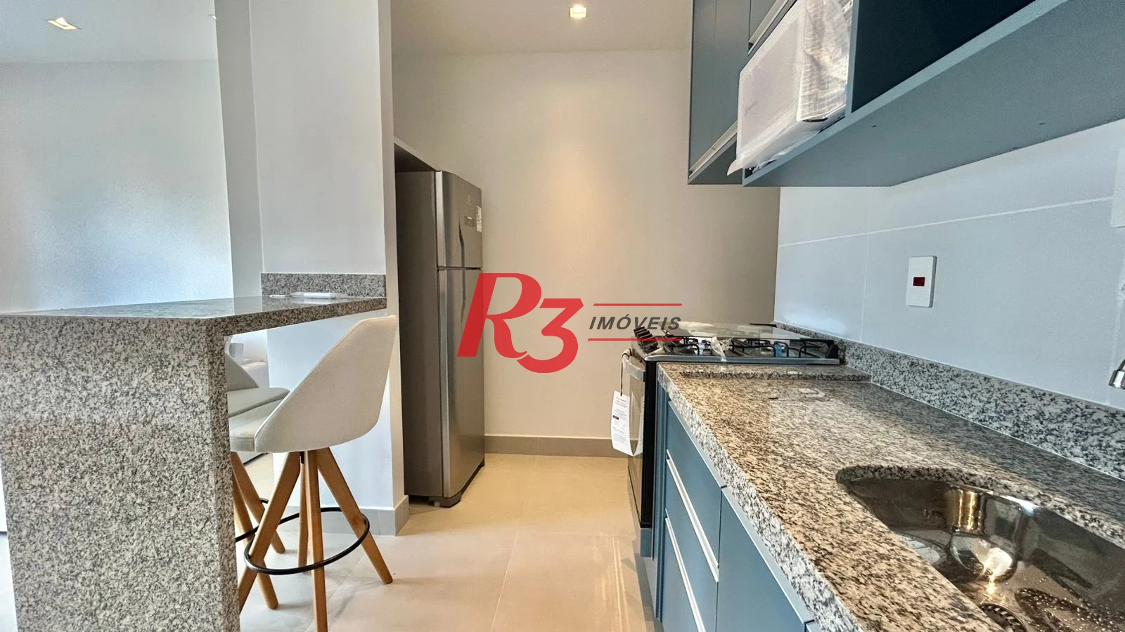 Apartamento com 1 dormitório para alugar, 47 m² por R$ 6.500,00/mês - Embaré - Santos/SP