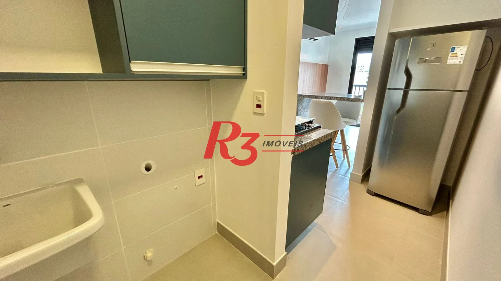 Apartamento com 1 dormitório para alugar, 47 m² por R$ 6.500,00/mês - Embaré - Santos/SP