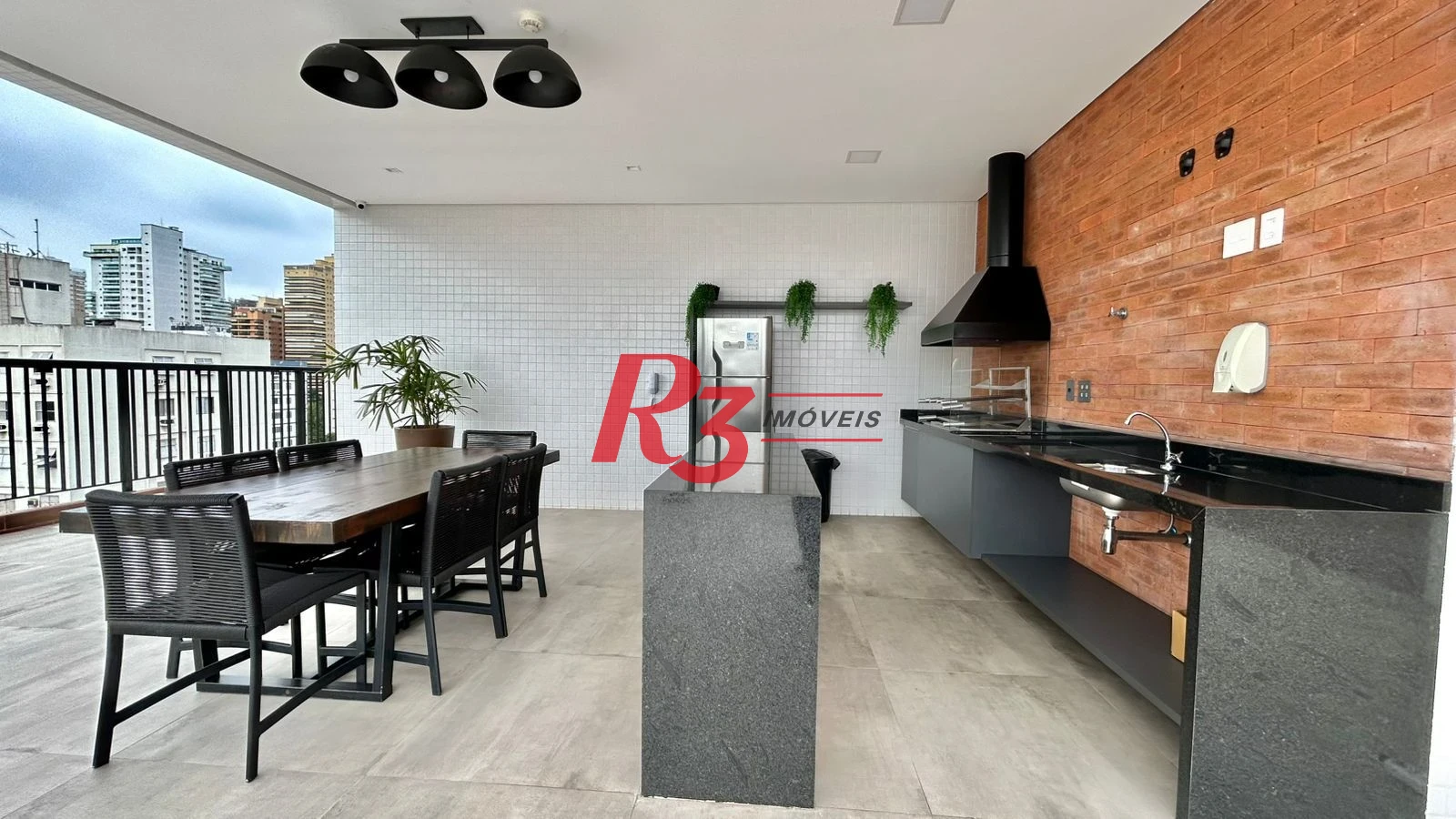 Apartamento com 1 dormitório para alugar, 47 m² por R$ 6.500,00/mês - Embaré - Santos/SP
