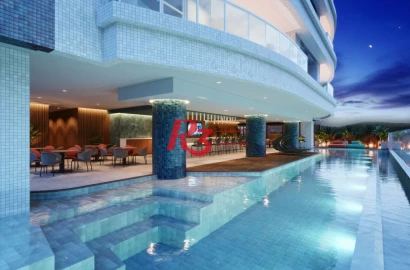 Apartamento com 3 dormitórios à venda, 163 m² por R$ 3.700.000,00 - Ponta da Praia - Santos/SP