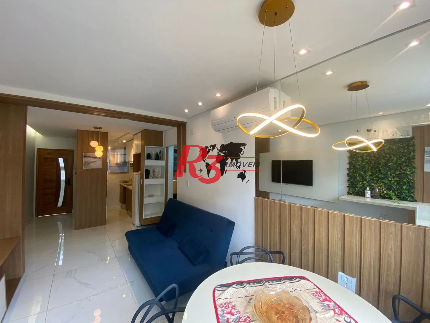 Apartamento com 2 dormitórios para alugar, 71 m² por R$ 5.500,01/mês - Pompéia - Santos/SP