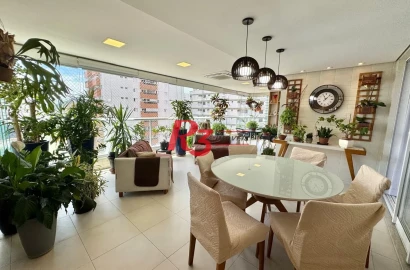 Apartamento com 4 dormitórios à venda, 167 m² por R$ 2.450.000,00 - Boqueirão - Santos/SP