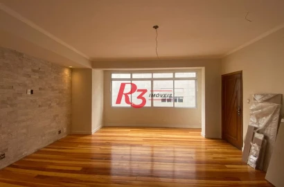 Apartamento com 3 dormitórios à venda, 123 m² por R$ 870.000,00 - Gonzaga - Santos/SP
