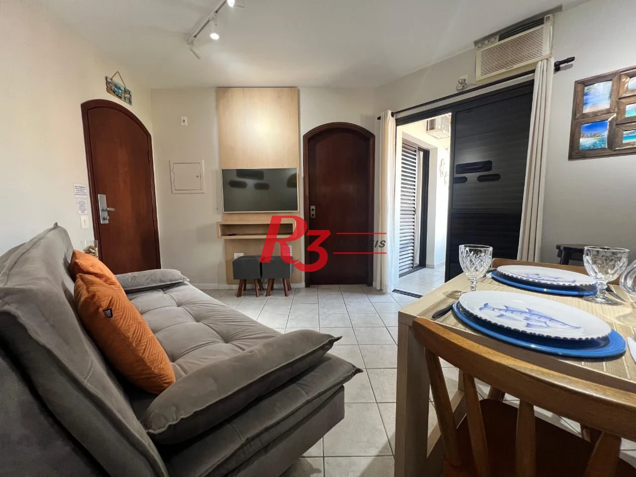 Flat com 1 dormitório à venda, 45 m² por R$ 510.000,00 - Gonzaga - Santos/SP