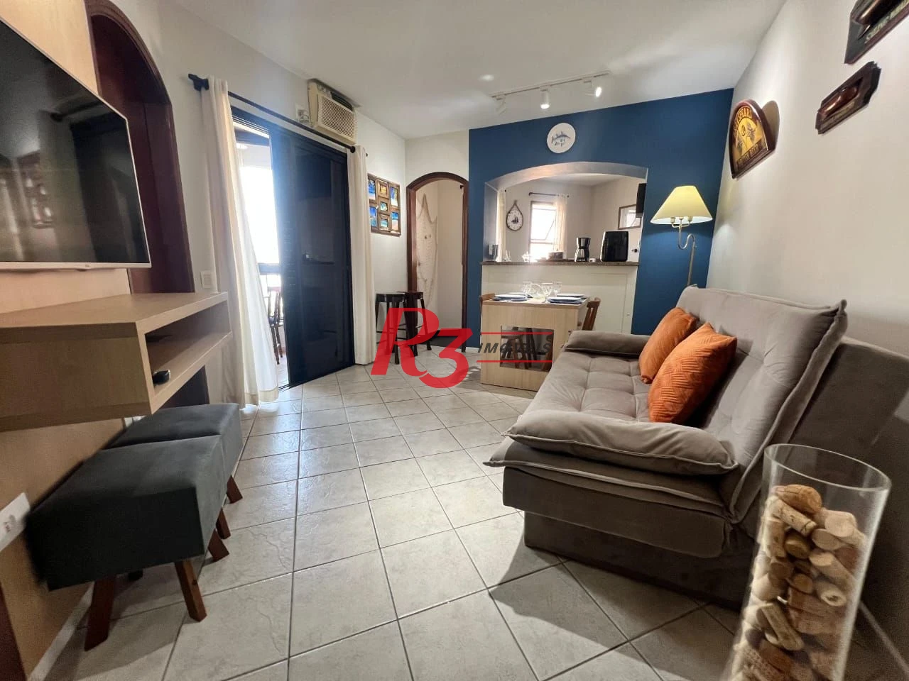 Flat com 1 dormitório à venda, 45 m² por R$ 510.000,00 - Gonzaga - Santos/SP