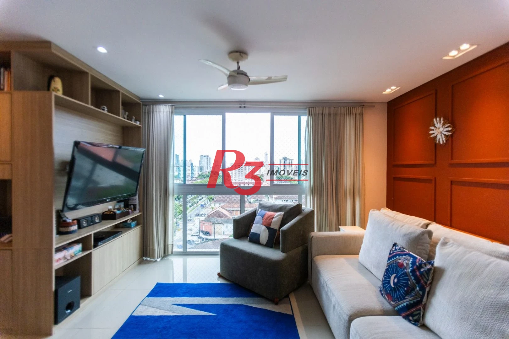 Apartamento com 3 dormitórios à venda, 104 m² por R$ 720.000,00 - Marapé - Santos/SP