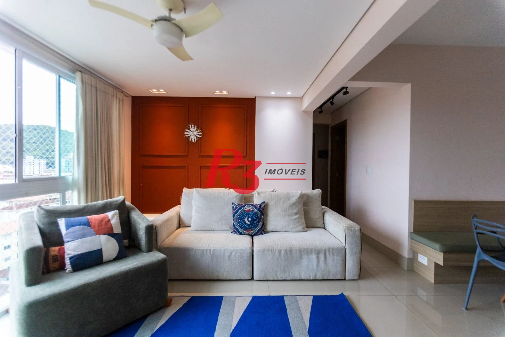 Apartamento com 3 dormitórios à venda, 104 m² por R$ 720.000,00 - Marapé - Santos/SP