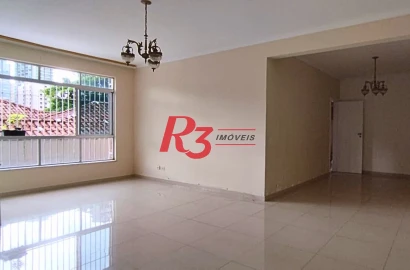 Apartamento com 3 dormitórios à venda, 135 m² por R$ 850.000,00 - Pompéia - Santos/SP