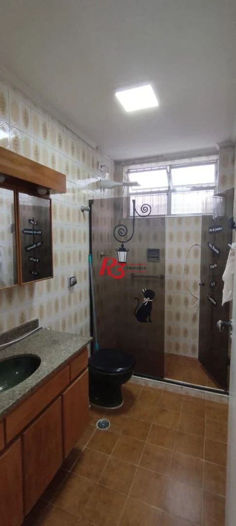 Apartamento com 3 dormitórios à venda, 135 m² por R$ 850.000,00 - Pompéia - Santos/SP