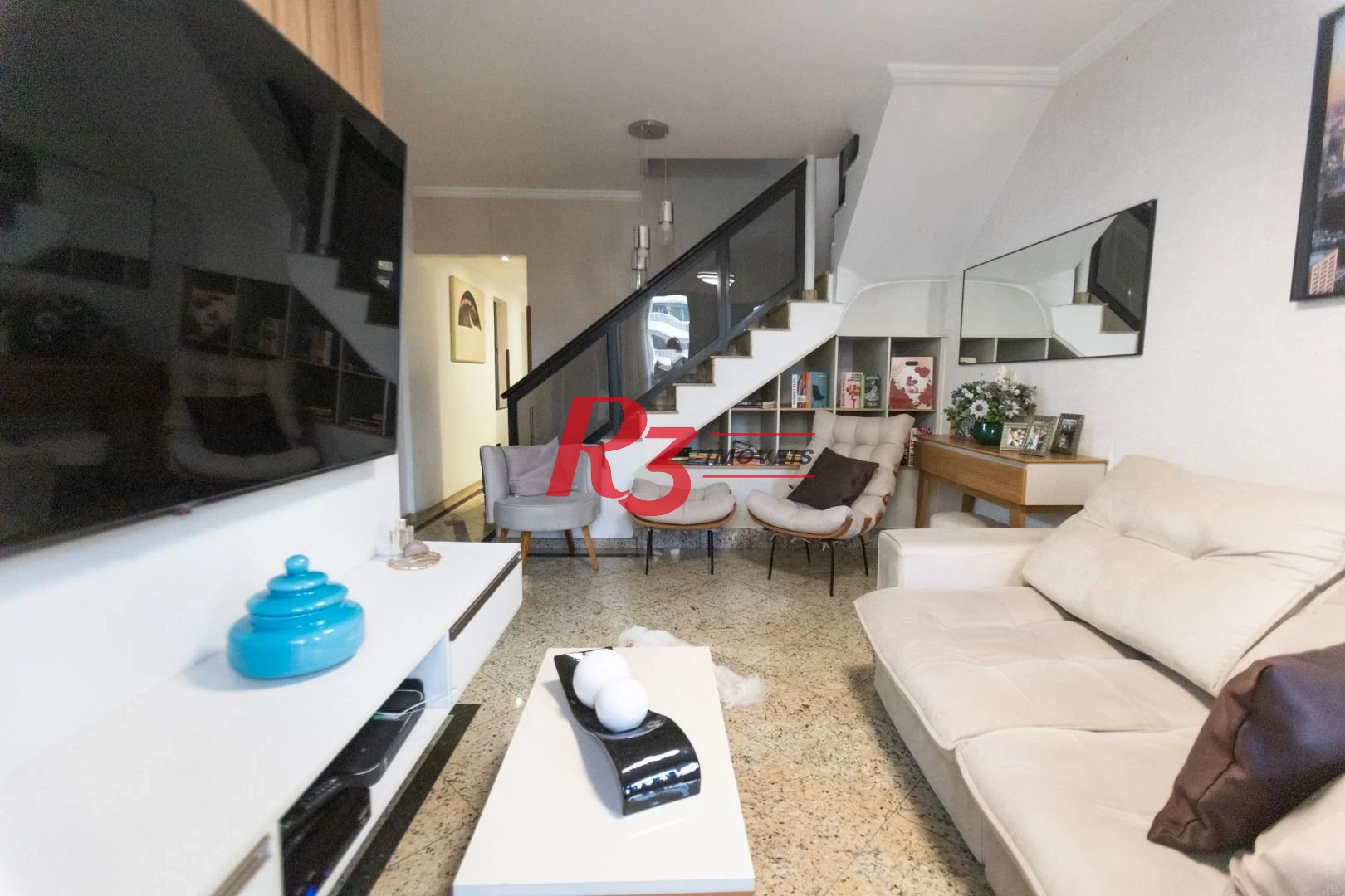 Apartamento Duplex com 3 dormitórios à venda, 160 m² por R$ 1.100.000,00 - Encruzilhada - Santos/SP