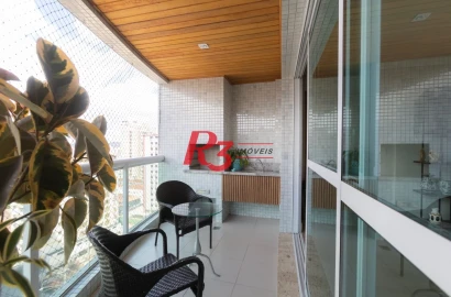 Apartamento para alugar, 171 m² por R$ 13.000,02/mês - Embaré - Santos/SP