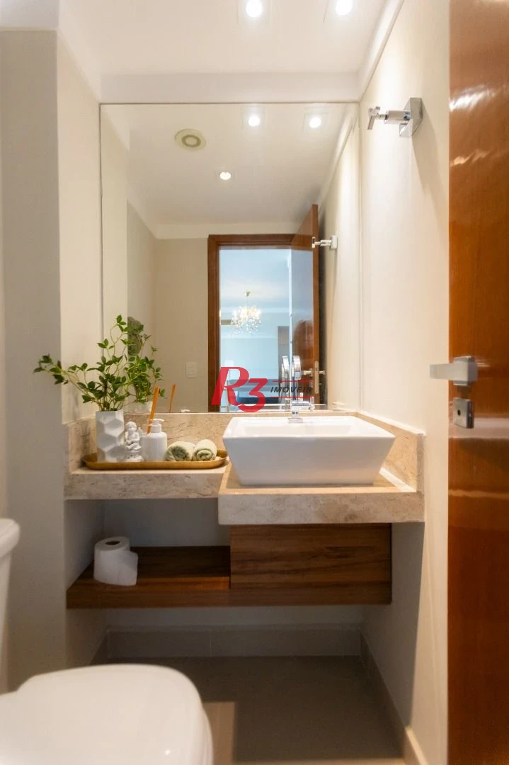 Apartamento para alugar, 171 m² por R$ 13.000,02/mês - Embaré - Santos/SP