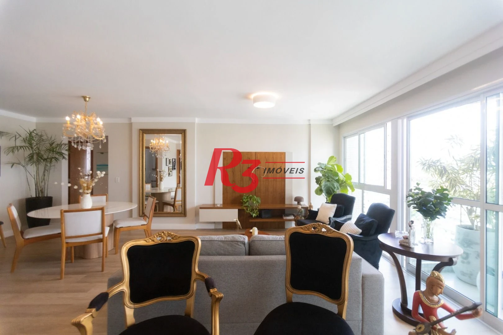 Apartamento para alugar, 171 m² por R$ 13.000,02/mês - Embaré - Santos/SP