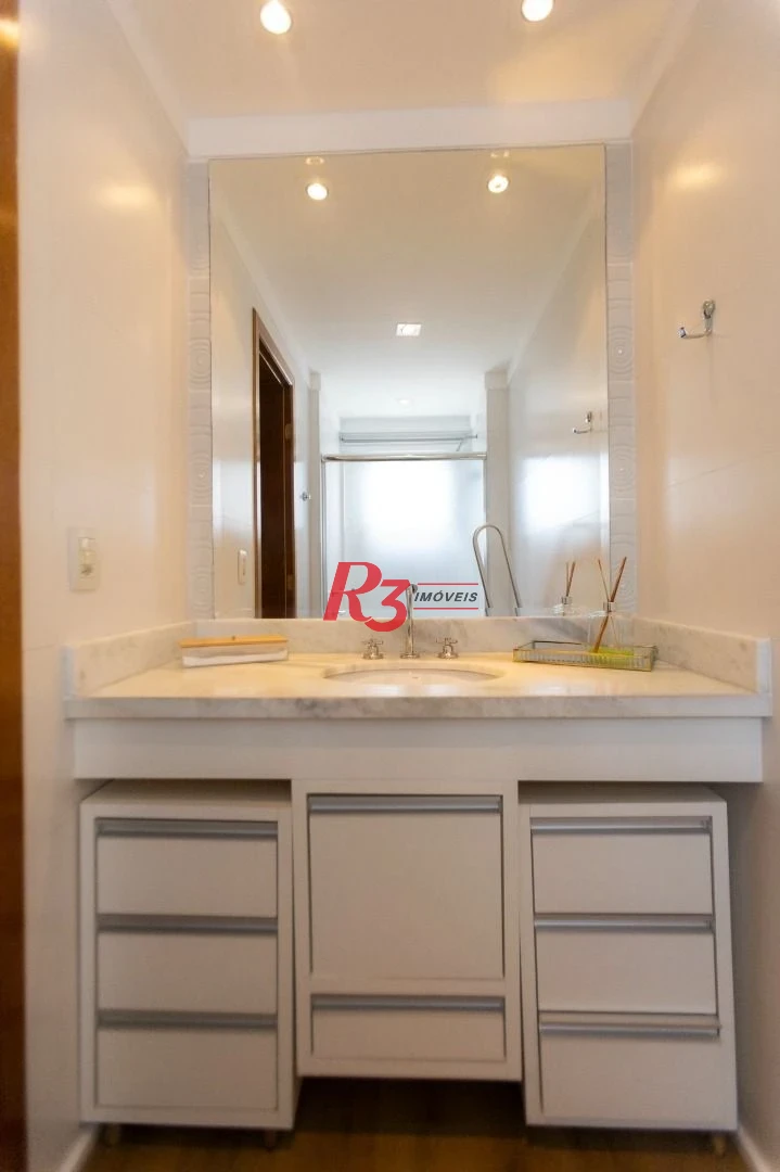 Apartamento para alugar, 171 m² por R$ 13.000,02/mês - Embaré - Santos/SP