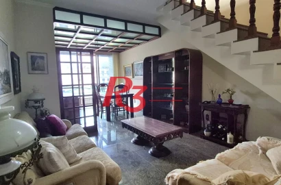 Cobertura com 3 dormitórios à venda, 296 m² por R$ 2.450.000,00 - Aparecida - Santos/SP