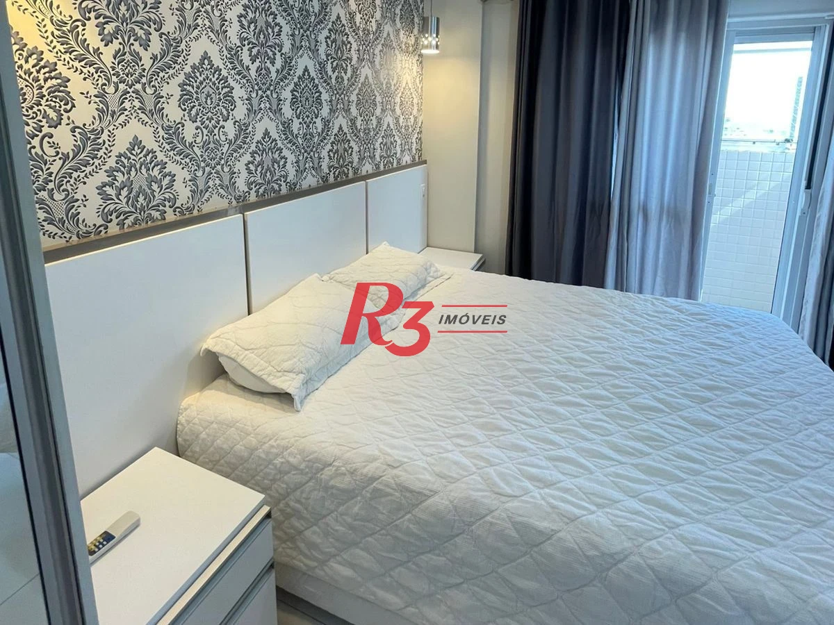 Apartamento com 2 dormitórios para alugar, 81 m² por R$ 6.700,00/mês - Campo Grande - Santos/SP