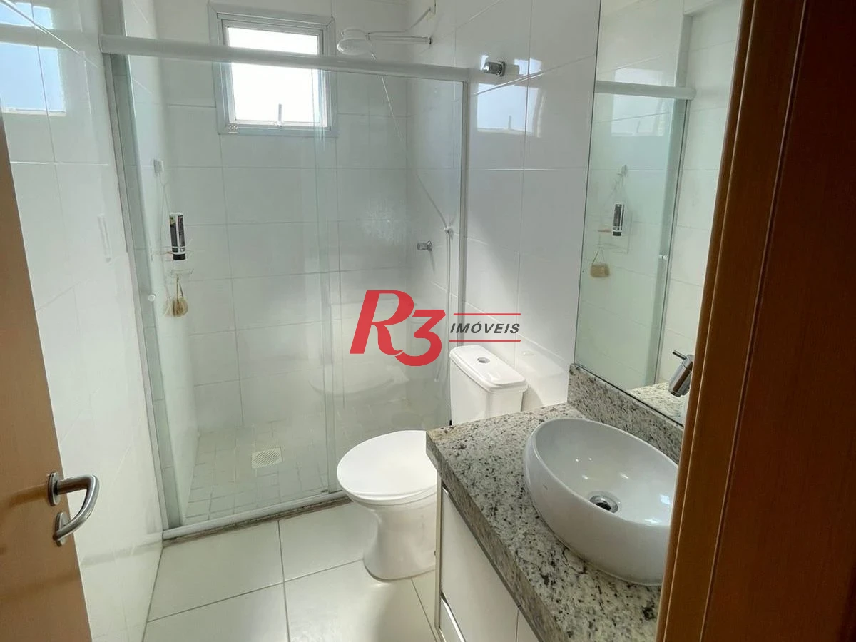 Apartamento com 2 dormitórios para alugar, 81 m² por R$ 6.700,00/mês - Campo Grande - Santos/SP