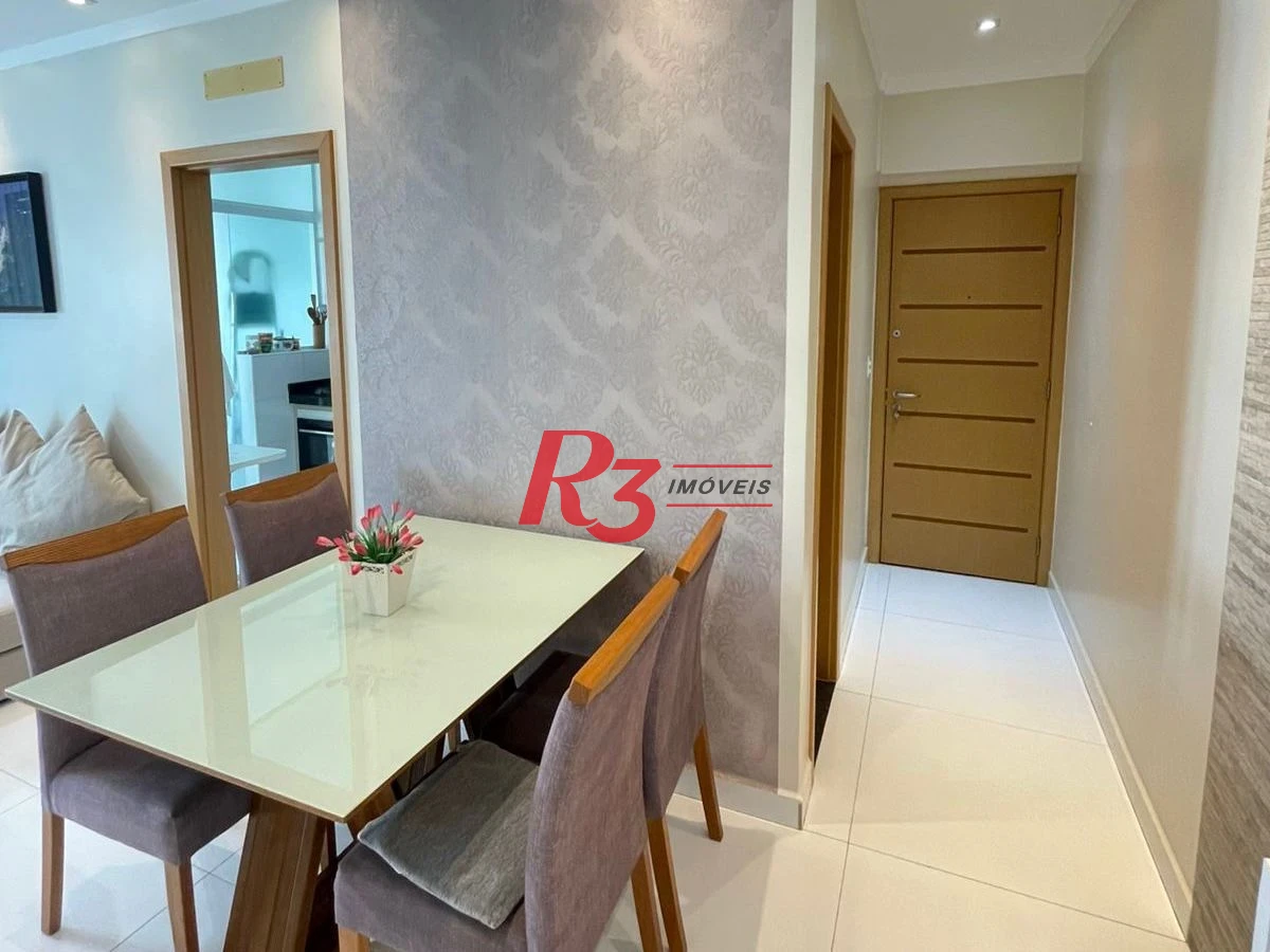Apartamento com 2 dormitórios para alugar, 81 m² por R$ 6.700,00/mês - Campo Grande - Santos/SP