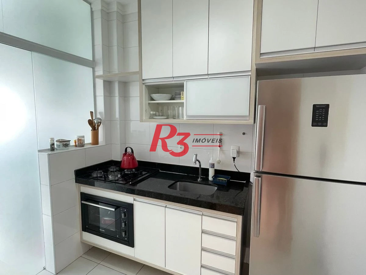 Apartamento com 2 dormitórios para alugar, 81 m² por R$ 6.700,00/mês - Campo Grande - Santos/SP
