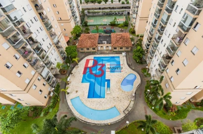 Apartamento com 2 dormitórios à venda, 62 m² por R$ 430.000,00 - Areia Branca - Santos/SP