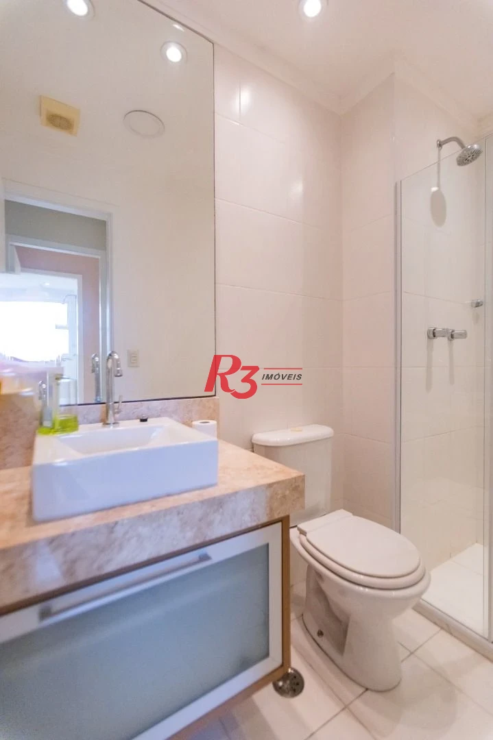 Apartamento com 2 dormitórios à venda, 62 m² por R$ 430.000,00 - Areia Branca - Santos/SP