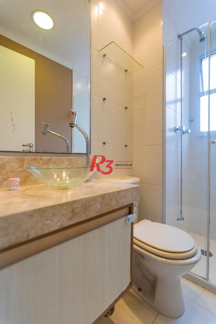 Apartamento com 2 dormitórios à venda, 62 m² por R$ 430.000,00 - Areia Branca - Santos/SP