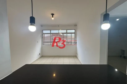 Apartamento com 1 dormitório à venda, 65 m² por R$ 350.000,00 - Aparecida - Santos/SP