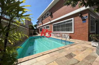 Casa com 4 dormitórios à venda, 350 m² por R$ 6.390.000,00 - Ponta da Praia - Santos/SP