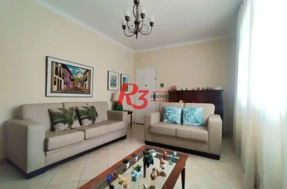 Apartamento com 3 dormitórios à venda, 100 m² por R$ 530.000,00 - Embaré - Santos/SP