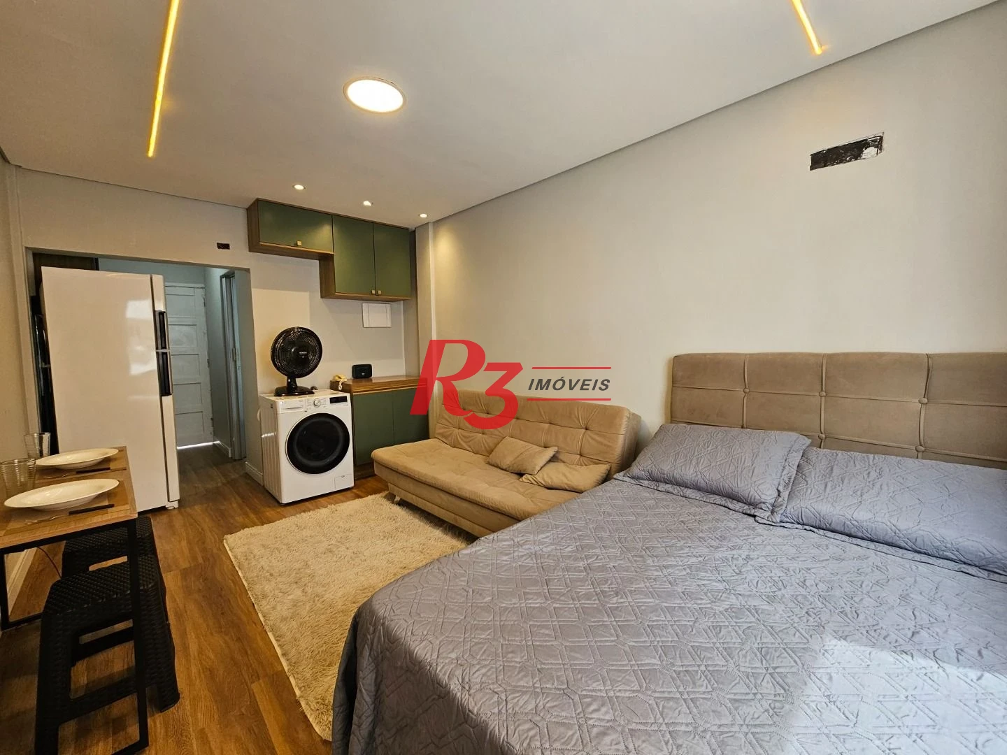 Studio com 1 dormitório à venda, 28 m² por R$ 380.000,00 - Gonzaga - Santos/SP